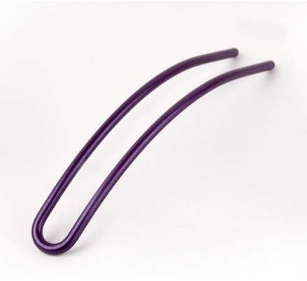 hair pin iridescent purple 9 cm