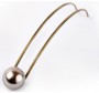 hair pin bronze with pearl 17 cm
